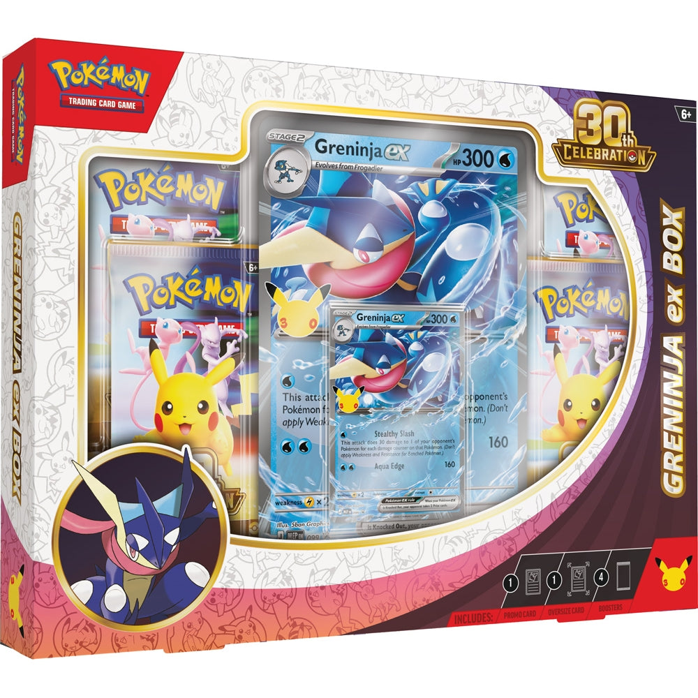 Pokémon 30th Celebration Greninja ex Box sealed product